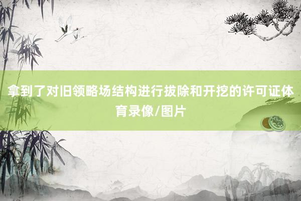 拿到了对旧领略场结构进行拔除和开挖的许可证体育录像/图片