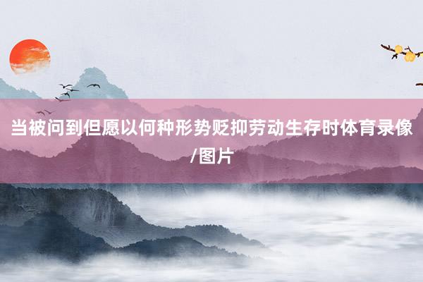 当被问到但愿以何种形势贬抑劳动生存时体育录像/图片