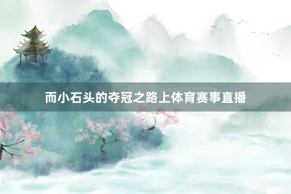 而小石头的夺冠之路上体育赛事直播
