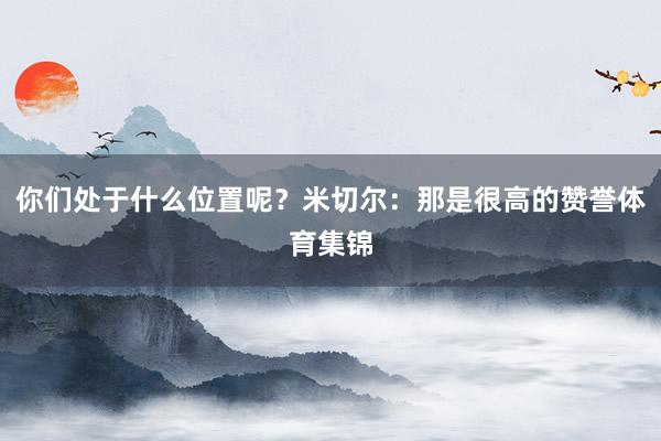 你们处于什么位置呢？米切尔：那是很高的赞誉体育集锦