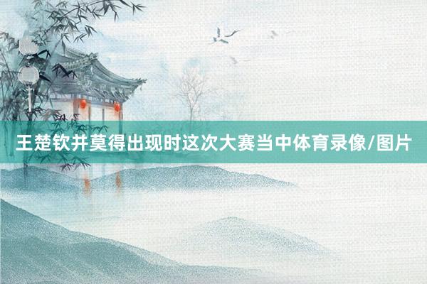 王楚钦并莫得出现时这次大赛当中体育录像/图片