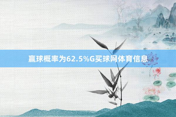赢球概率为62.5%G买球网体育信息
