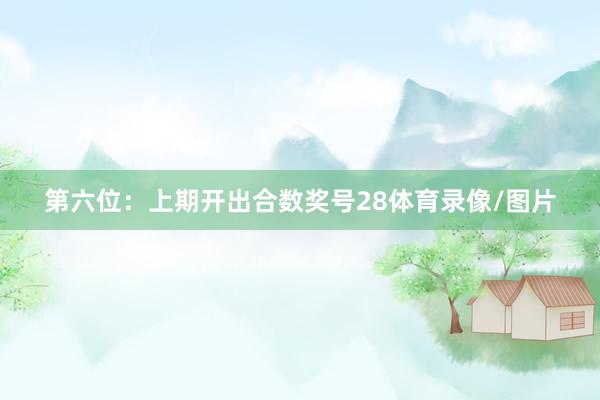 第六位：上期开出合数奖号28体育录像/图片