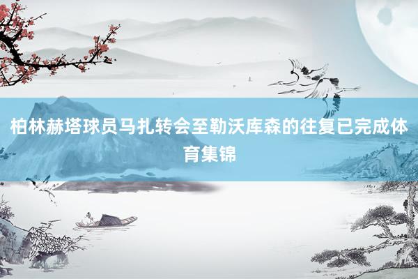 柏林赫塔球员马扎转会至勒沃库森的往复已完成体育集锦