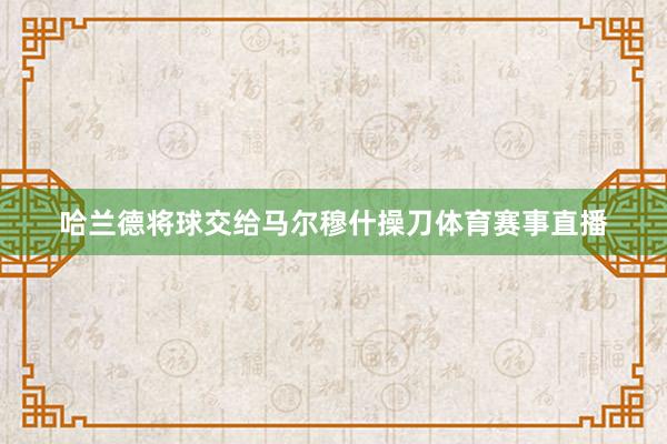 哈兰德将球交给马尔穆什操刀体育赛事直播