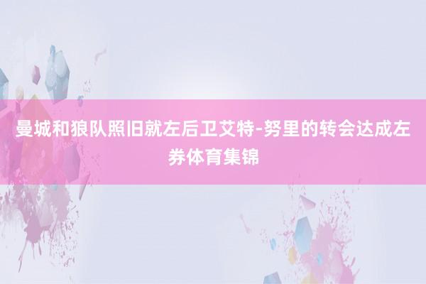 曼城和狼队照旧就左后卫艾特-努里的转会达成左券体育集锦