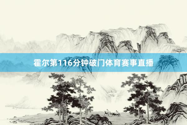 霍尔第116分钟破门体育赛事直播
