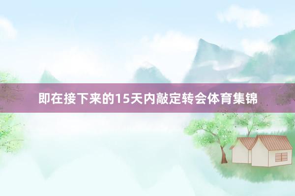 即在接下来的15天内敲定转会体育集锦