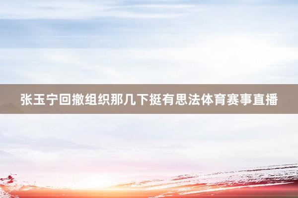 张玉宁回撤组织那几下挺有思法体育赛事直播