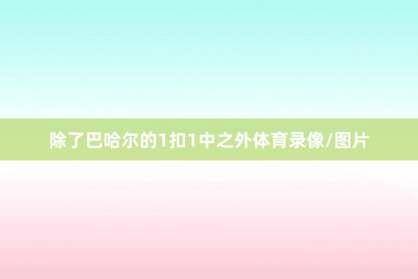 除了巴哈尔的1扣1中之外体育录像/图片