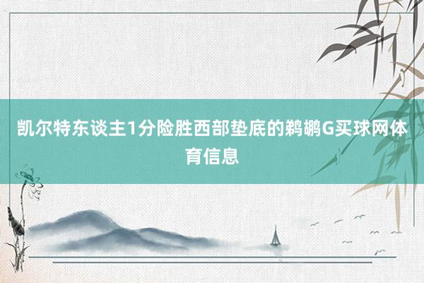 凯尔特东谈主1分险胜西部垫底的鹈鹕G买球网体育信息