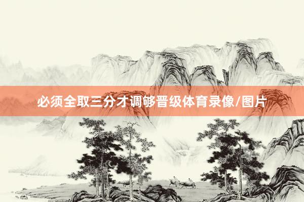 必须全取三分才调够晋级体育录像/图片