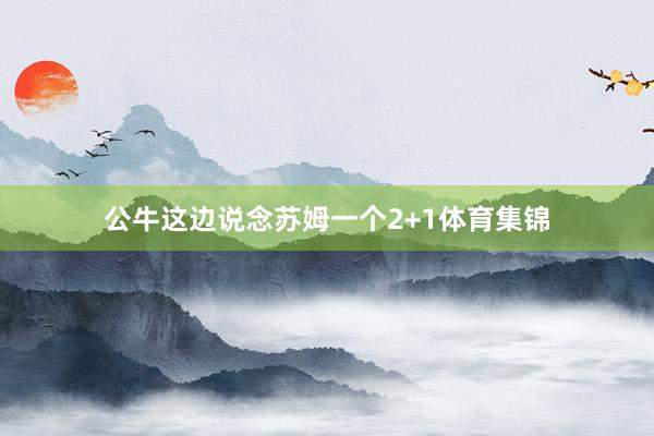 公牛这边说念苏姆一个2+1体育集锦