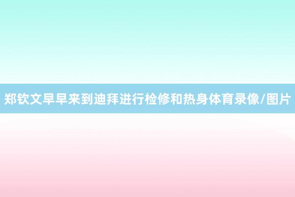 郑钦文早早来到迪拜进行检修和热身体育录像/图片