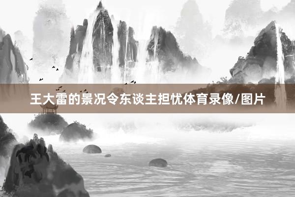 王大雷的景况令东谈主担忧体育录像/图片